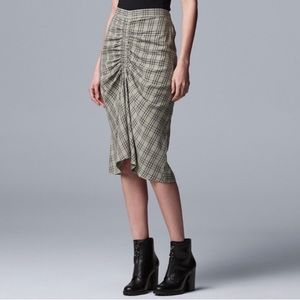 NWT Simply Vera Vera Wang Rouched Skirt Size Med